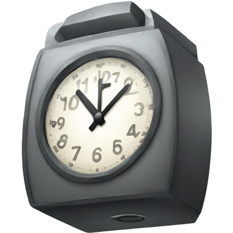 Happy clock emoji