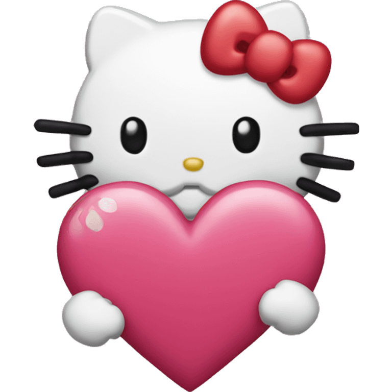 hello kitty heart emoji