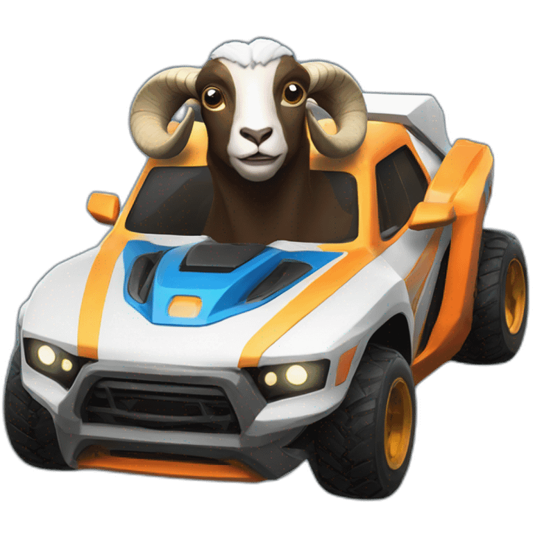 a ram in a rocket league car emoji