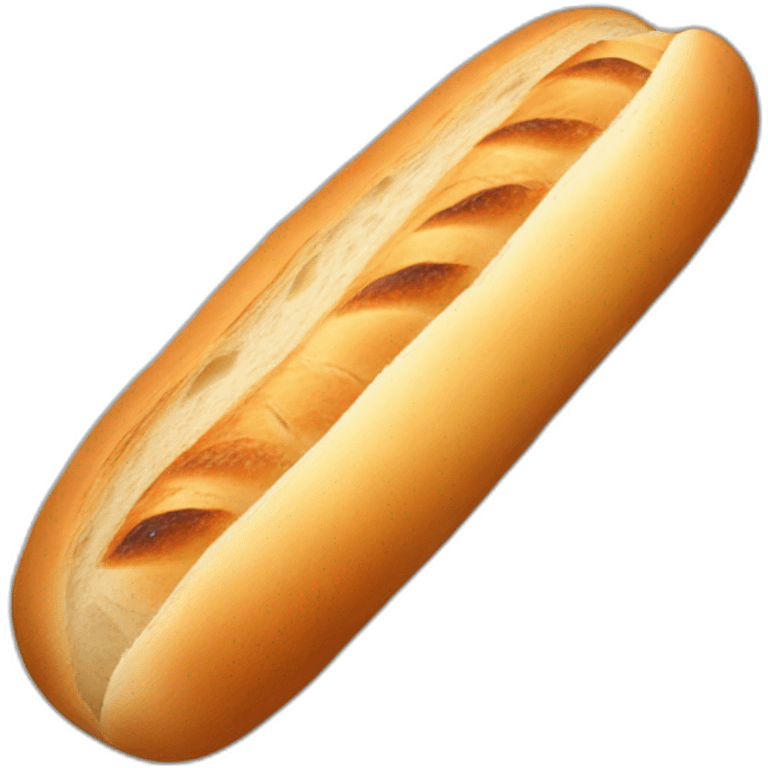 A baguette is an infinite symbol emoji