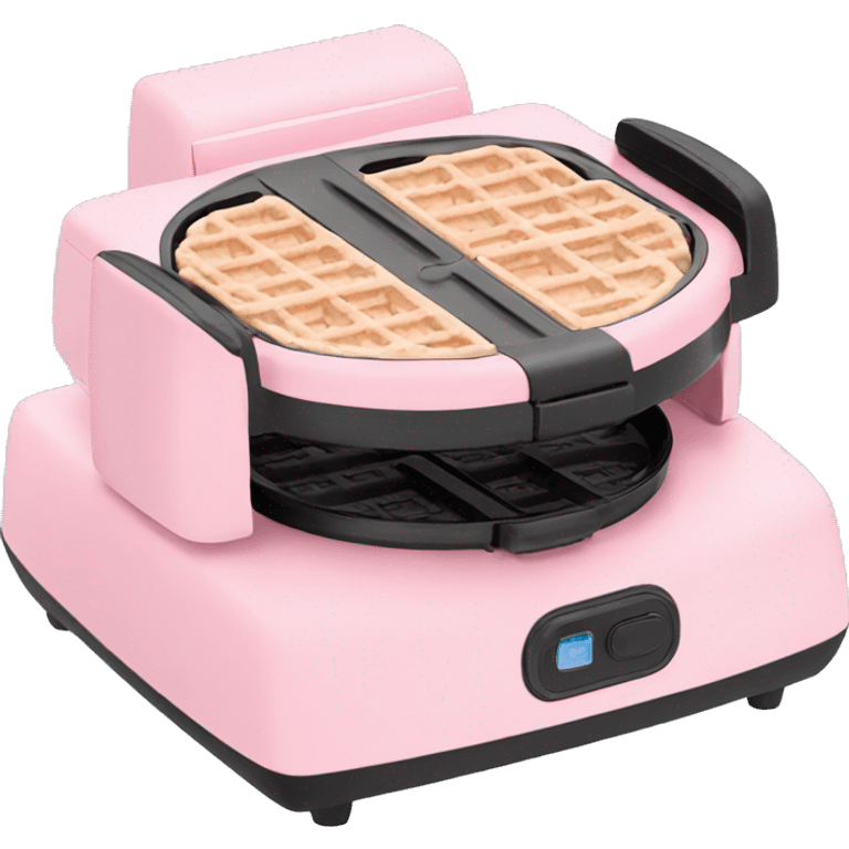 Light pink mini waffle maker emoji