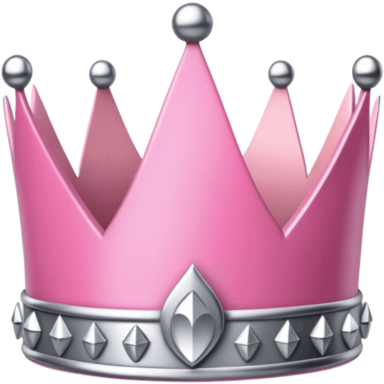 pink crown with silverbullets emoji