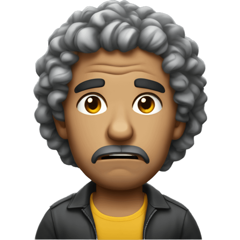 Curly puerto rican man angry  emoji