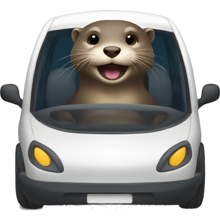 Otter in car  emoji