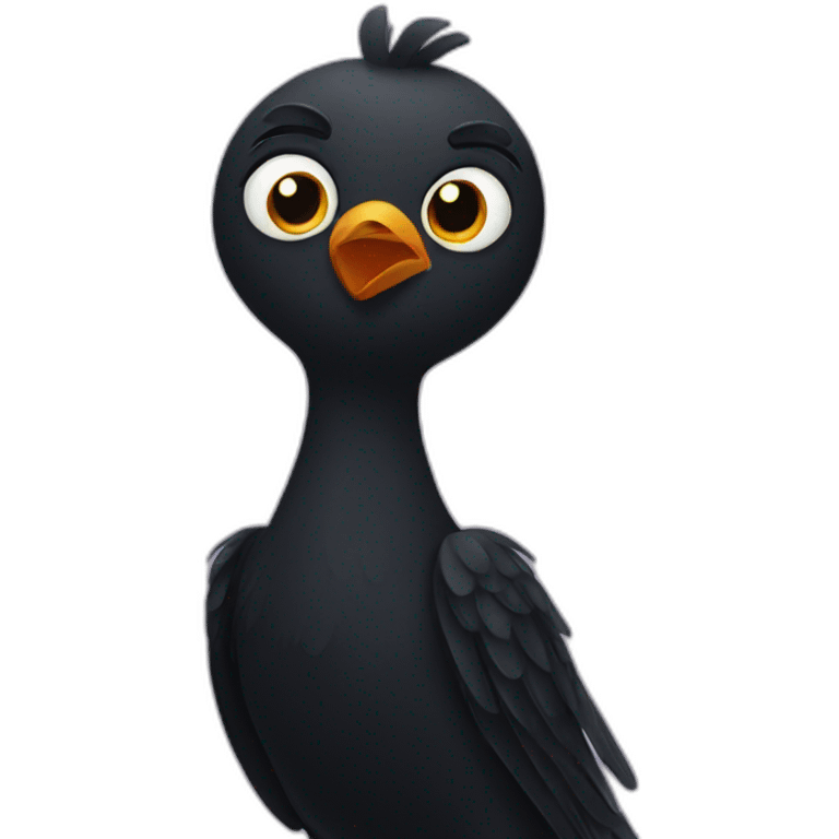 black bird emoji