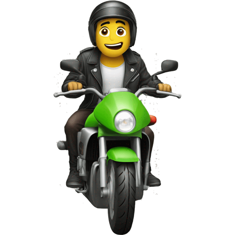 Rana en moto emoji