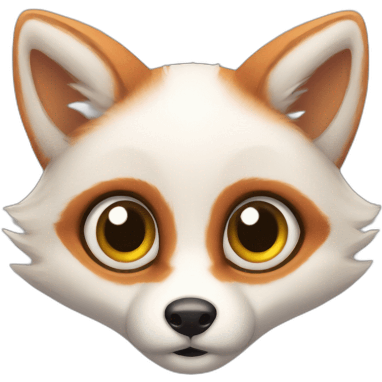 cute big eyes fox emoji