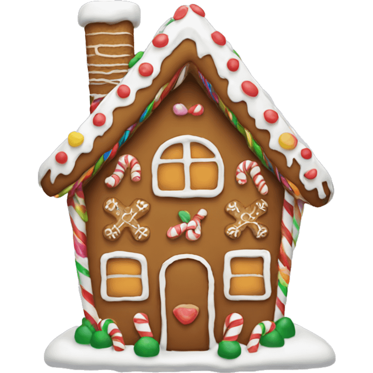 Gingerbread house emoji