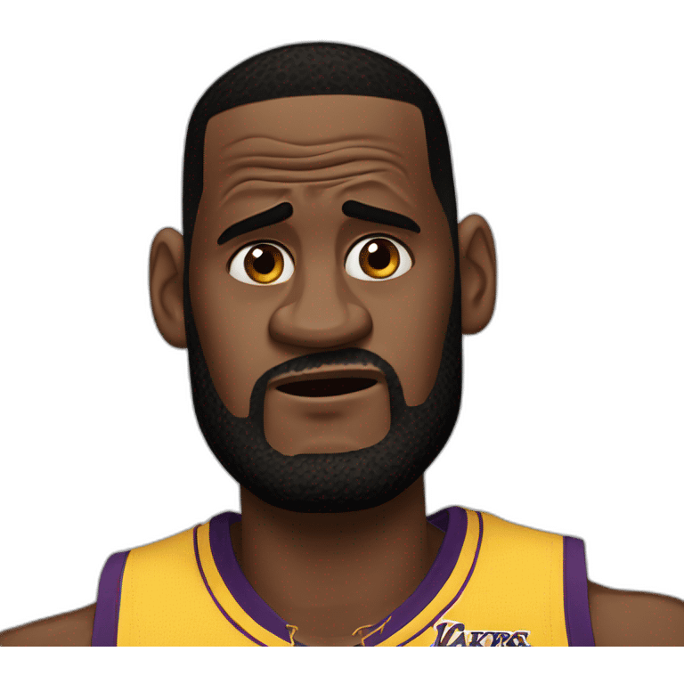 lebron james crying emoji