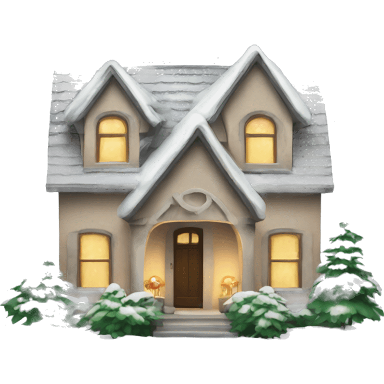 New Year's house emoji