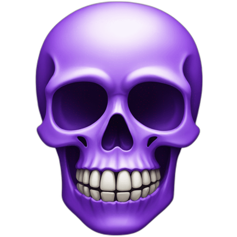 ultraviolet skull emoji