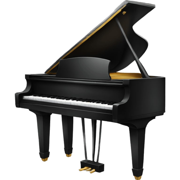 black piano emoji