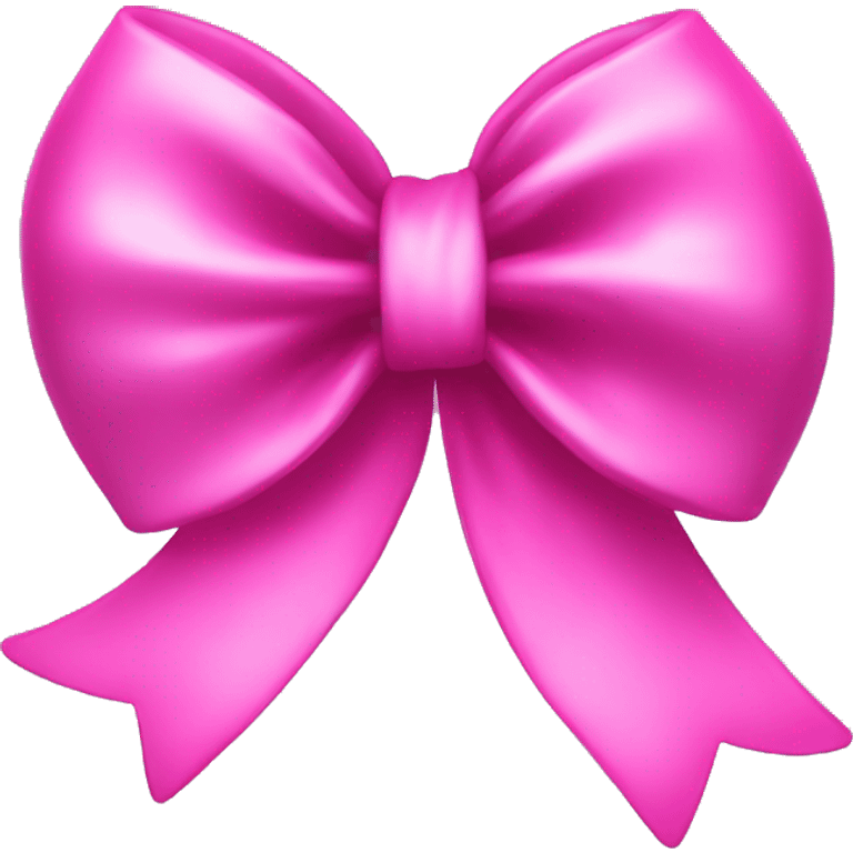 Pink bow on disco emoji