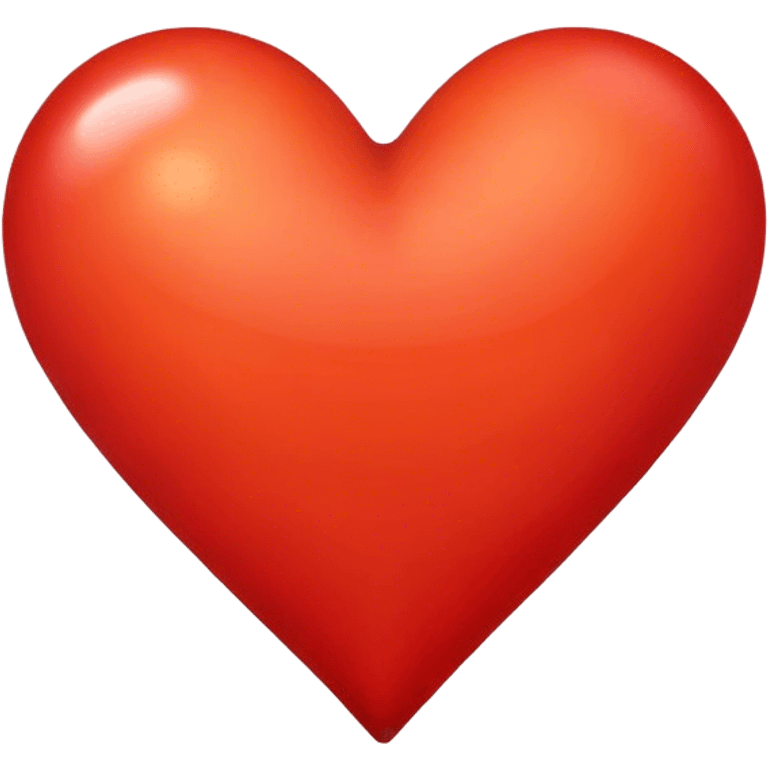 Orangish red heart emoji