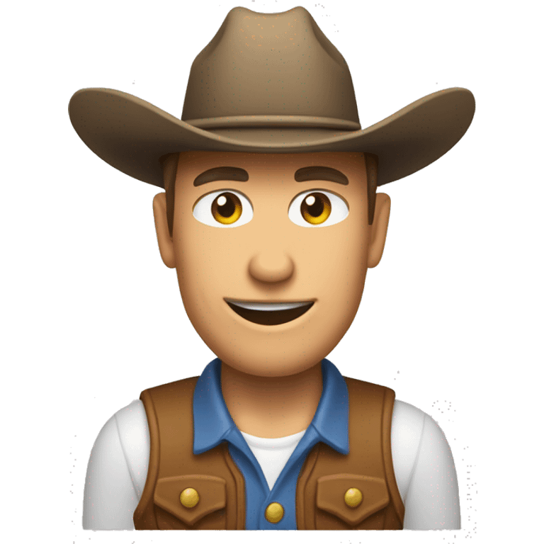 Flexing farmer cowboy emoji