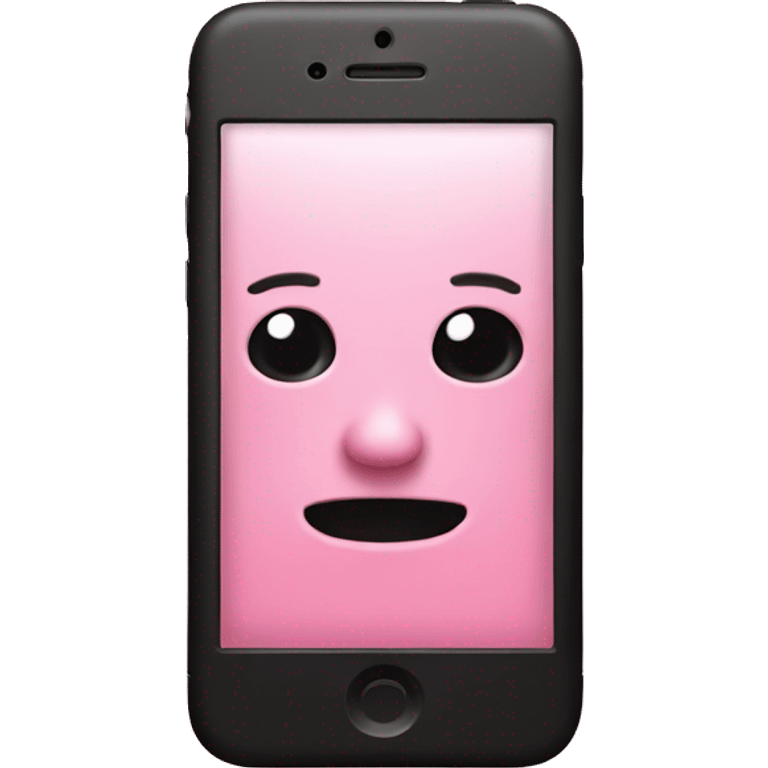 Pink iPhone  emoji