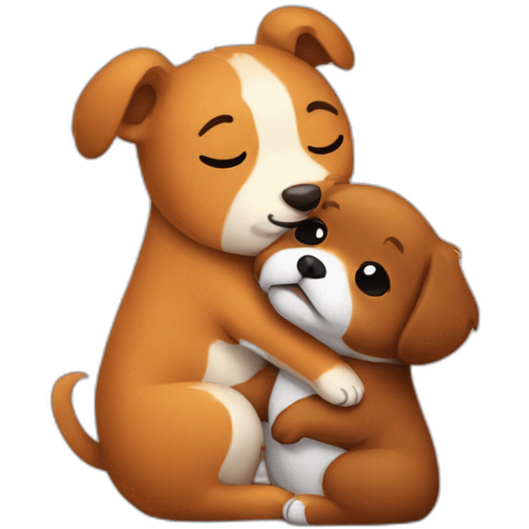 cappibara hugging a dog emoji