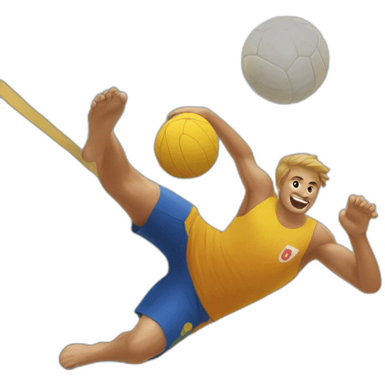 Footvolley ball emoji