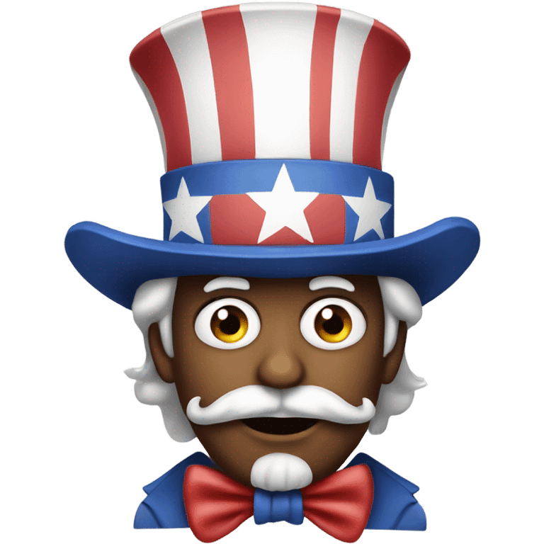 Uncle Sam with X for eyes emoji