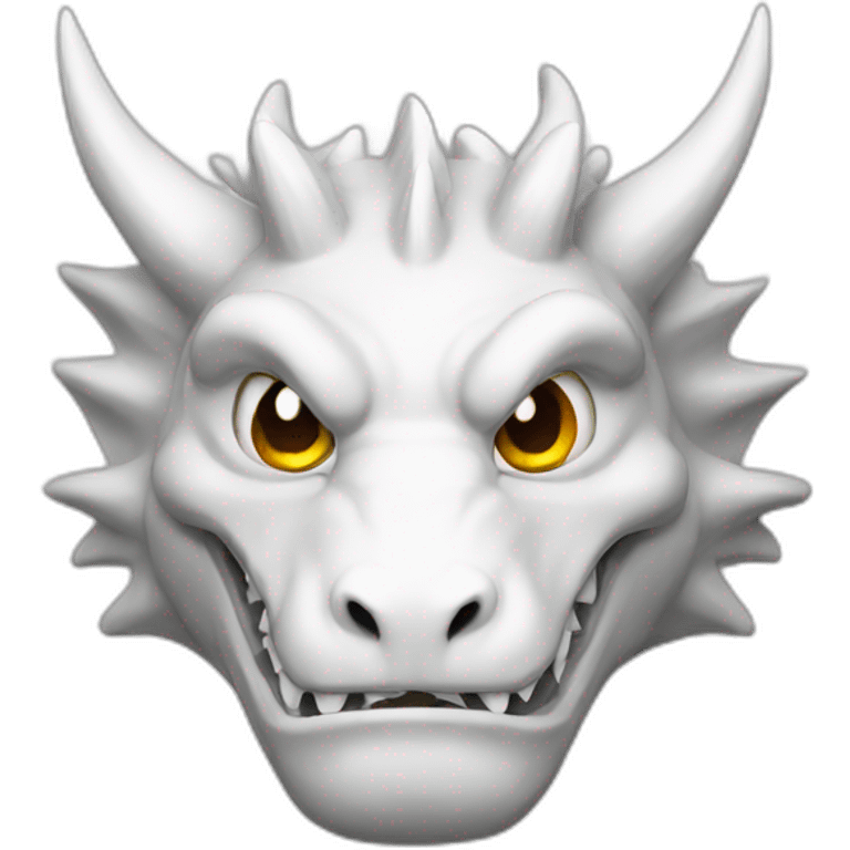 dragon face white emoji