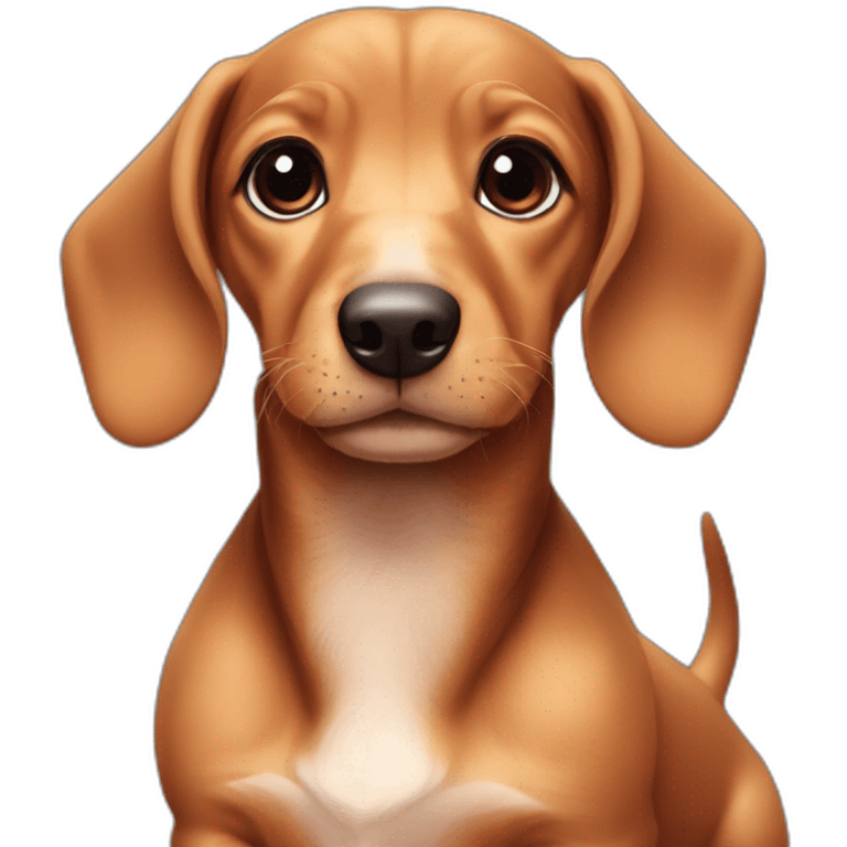 Dachshund cute puppy emoji