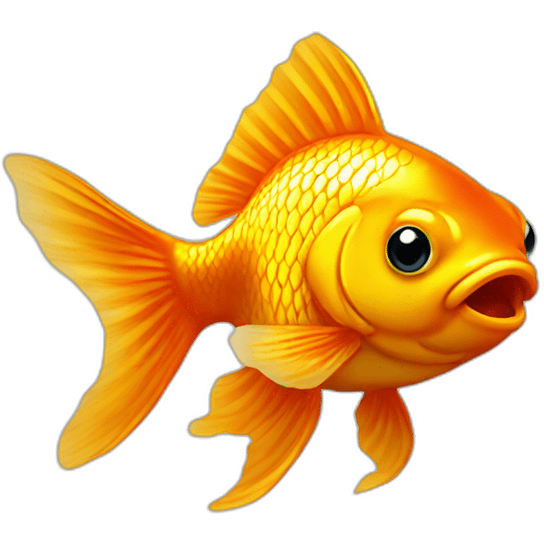 Goldfish golden color emoji