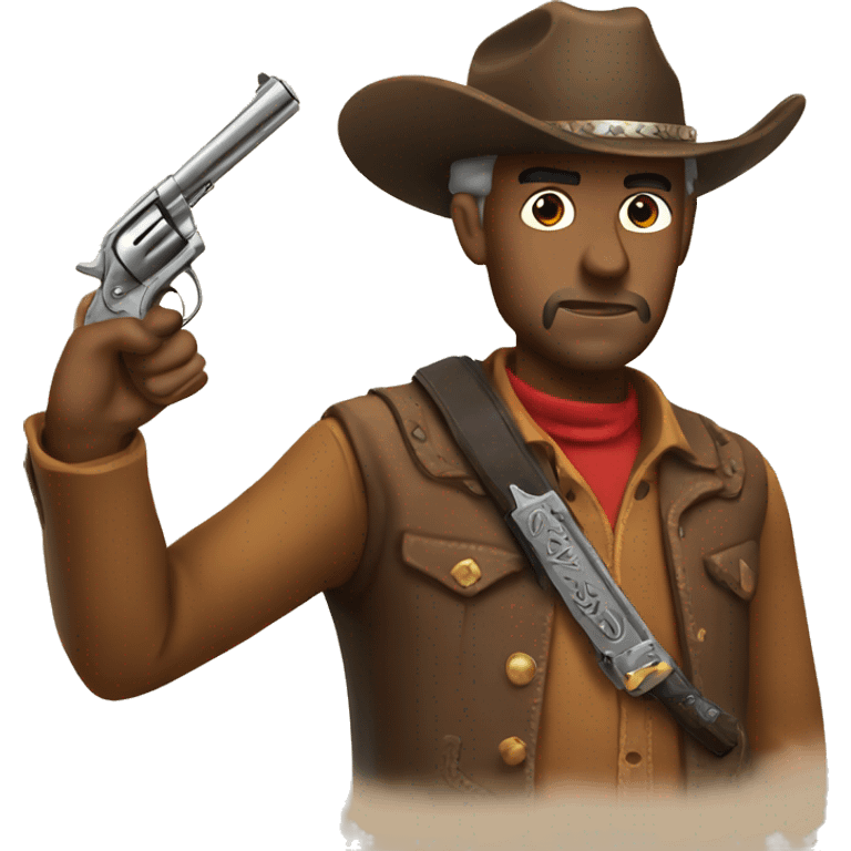 Cowboy with Gun emoji