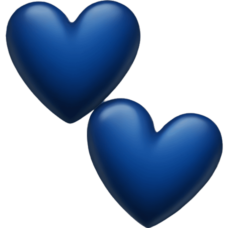 Dark blue heart  emoji