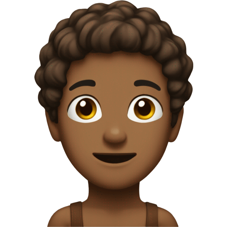 Brown high cut one piece  emoji