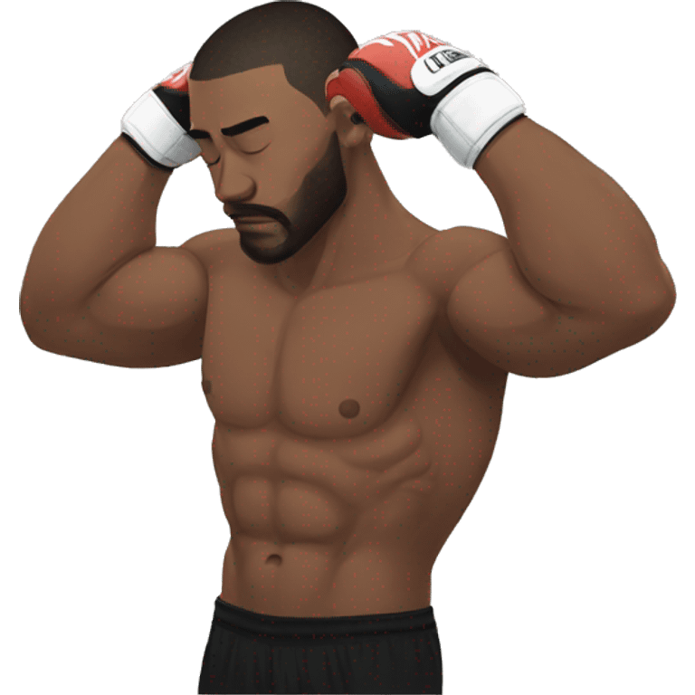 mma fighter holding his head emoji