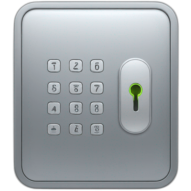 smart lock door code panel emoji