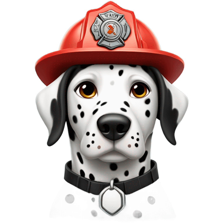 Firefighter dalmation emoji