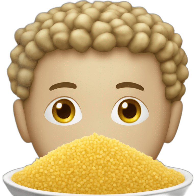 Couscous in dish emoji