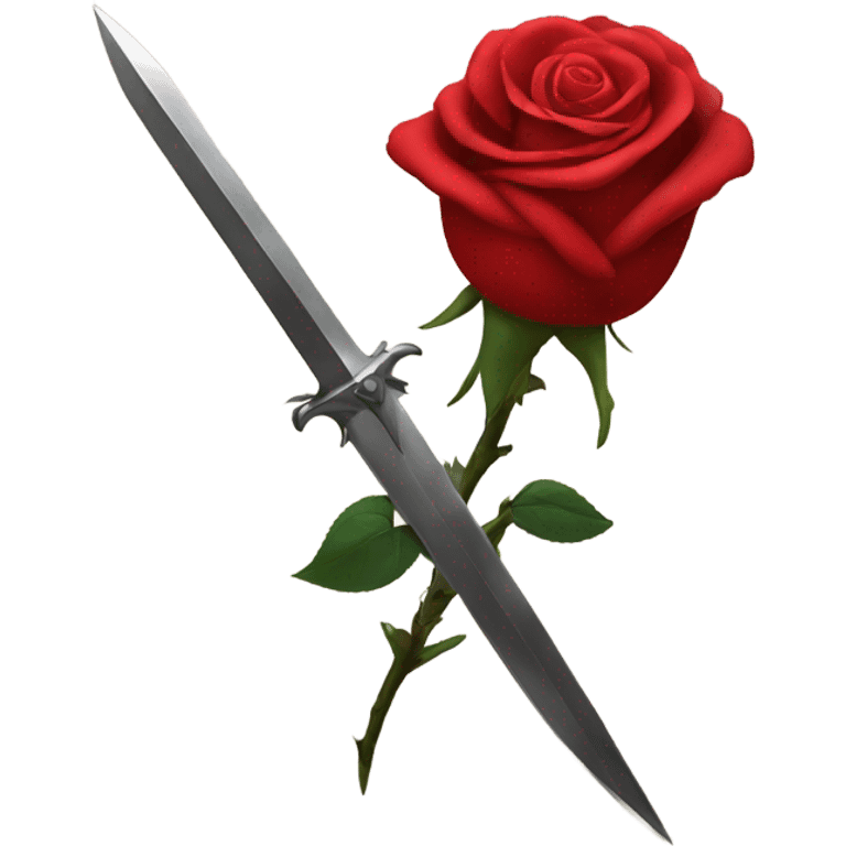 roses with dagger emoji