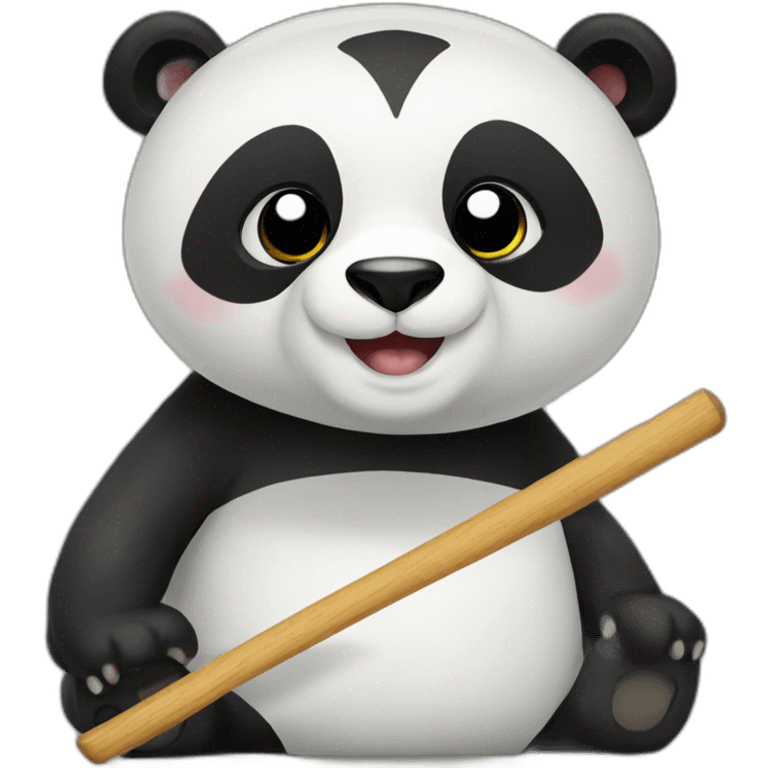 panda en monopatin emoji