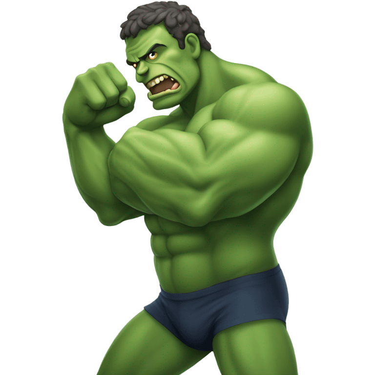 Macron as hulk emoji