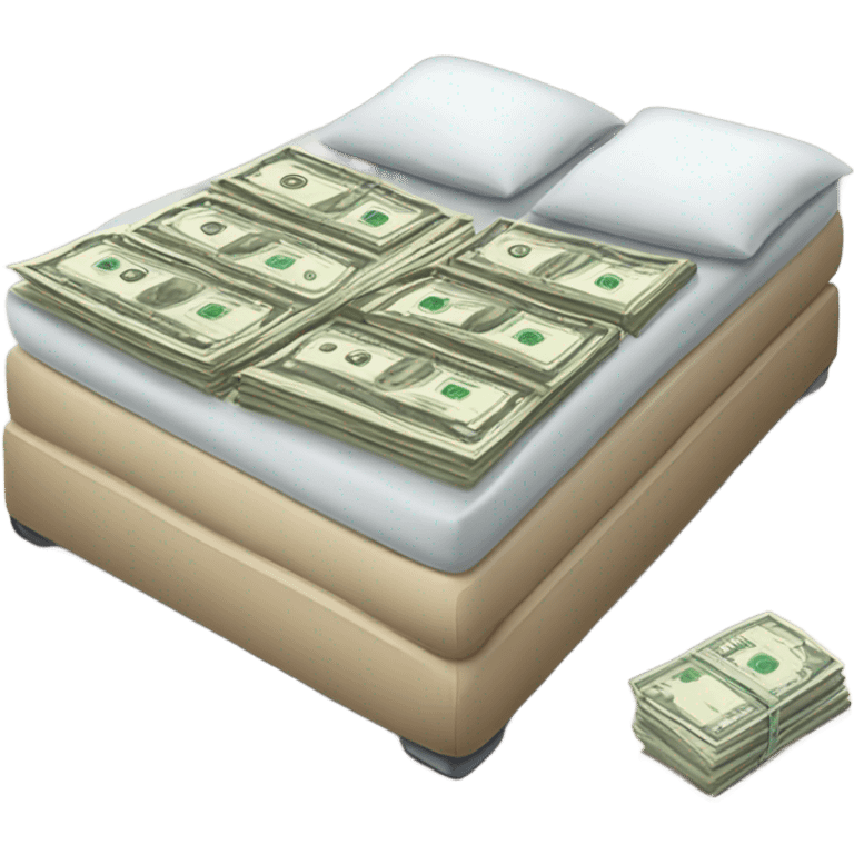 Cash under mattress  emoji