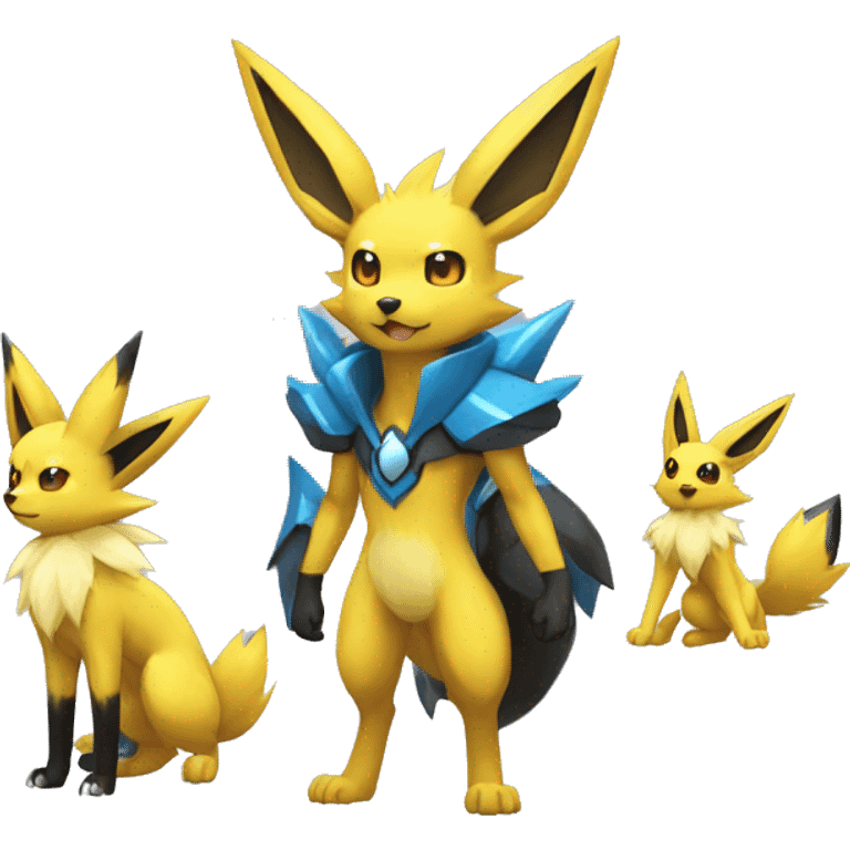 Jolteon-Umbreon-Lucario full body emoji