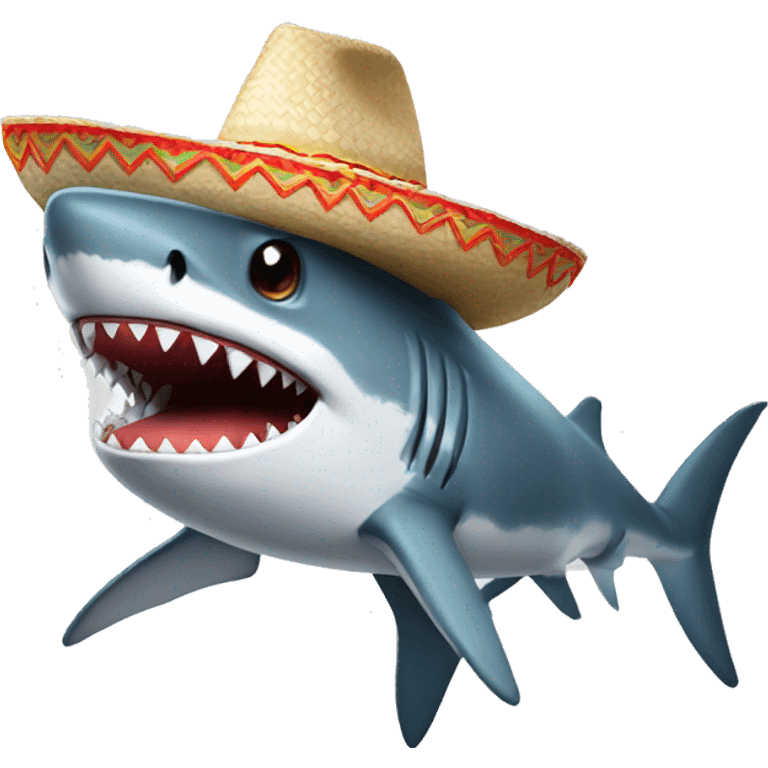 shark with a sombrero emoji