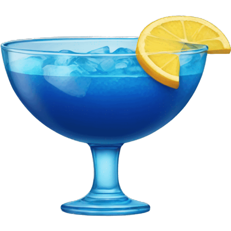 Blue cocktail bowl emoji