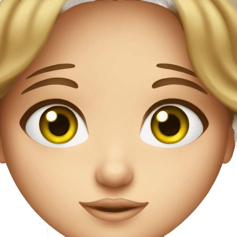 girl with green eyes and brown hair astrology emoji