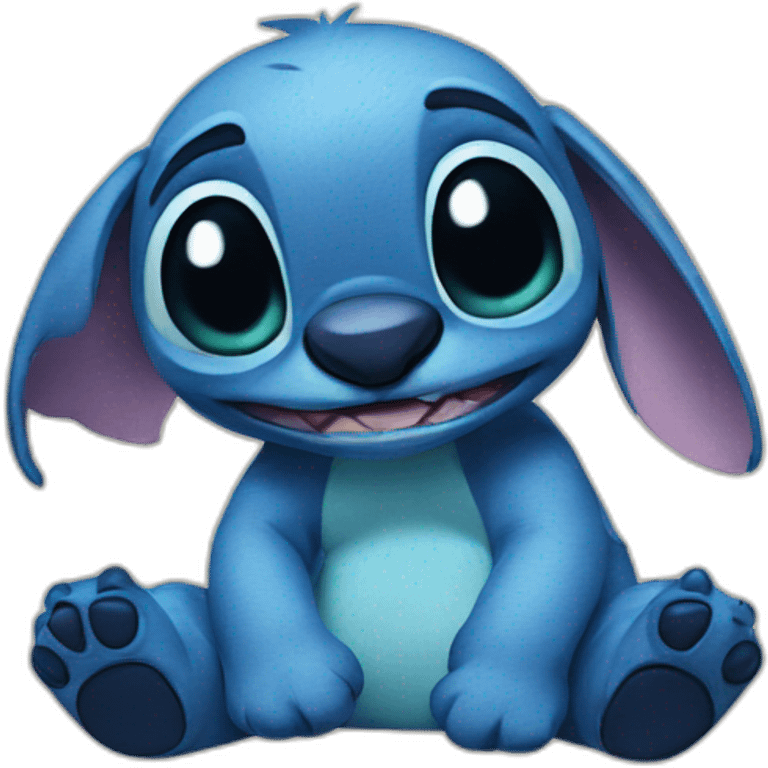 Stitch qui fume emoji