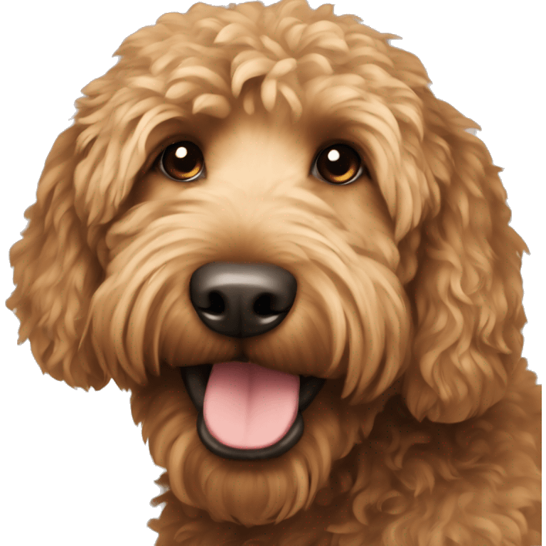  brown golden doodle emoji