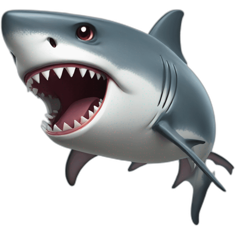 mad shark emoji