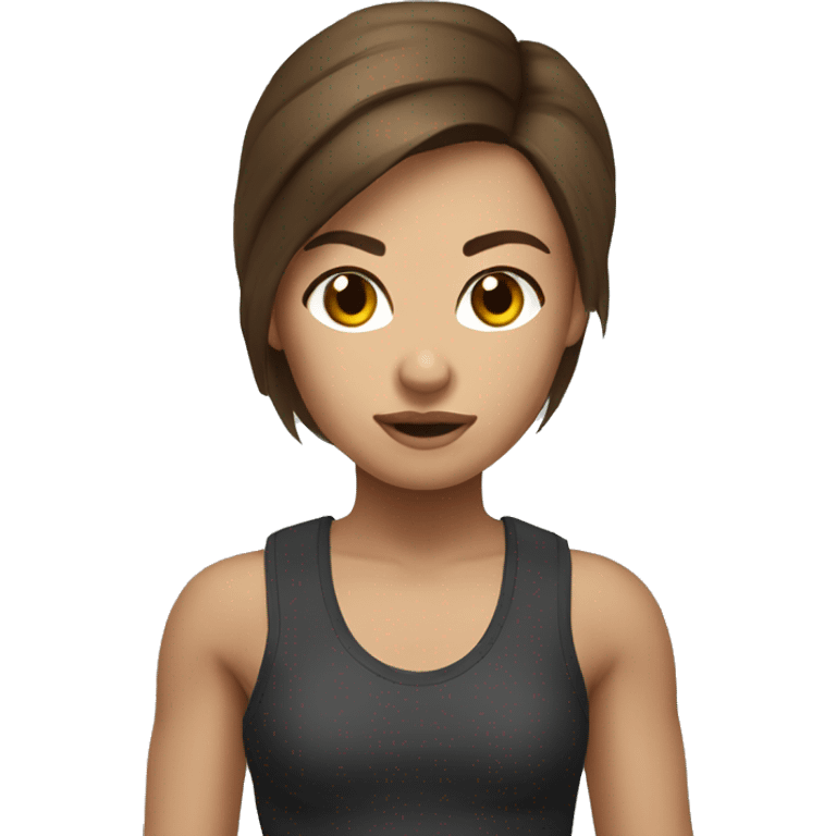 muay thai female brown hair emoji