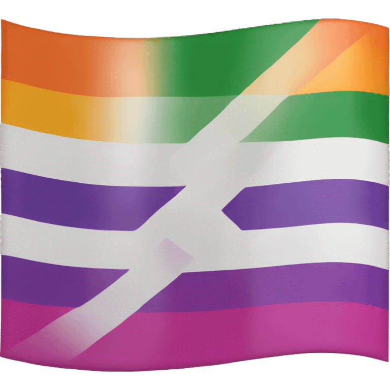 Lesbian pride flag emoji