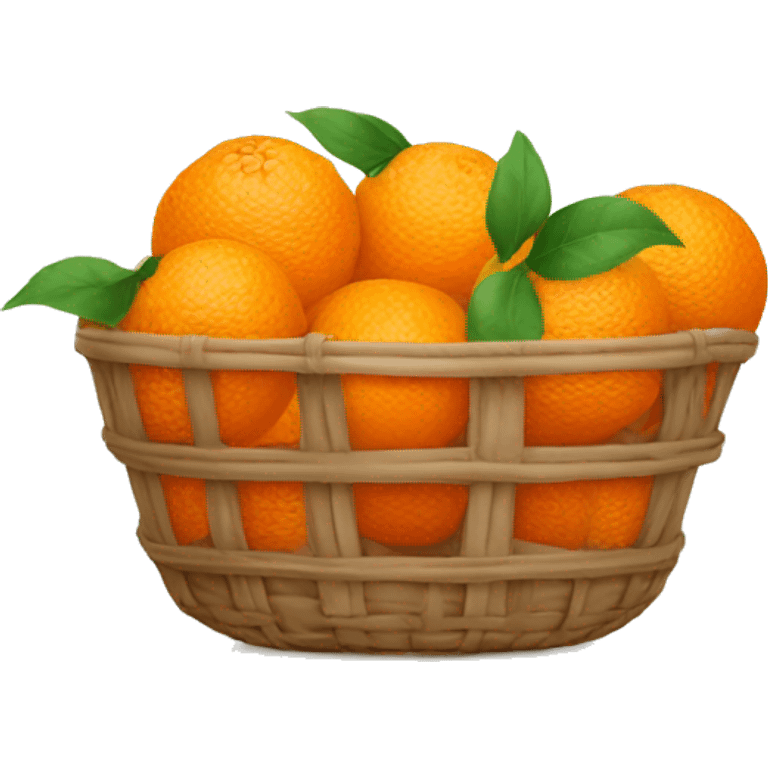 Orange in basket  emoji