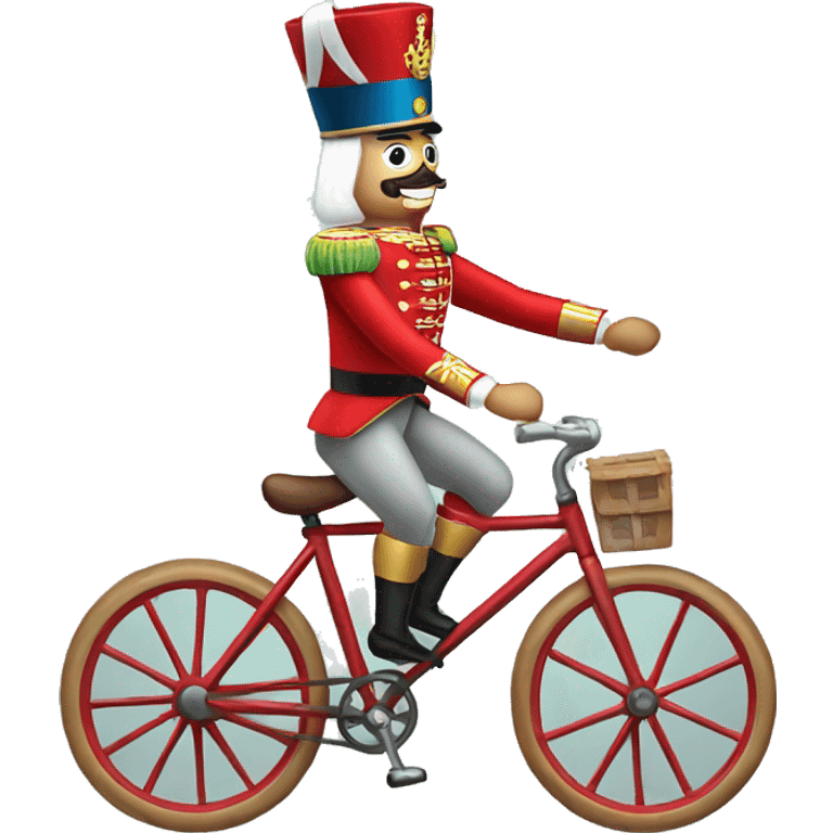 Nutcracker riding a bike  emoji