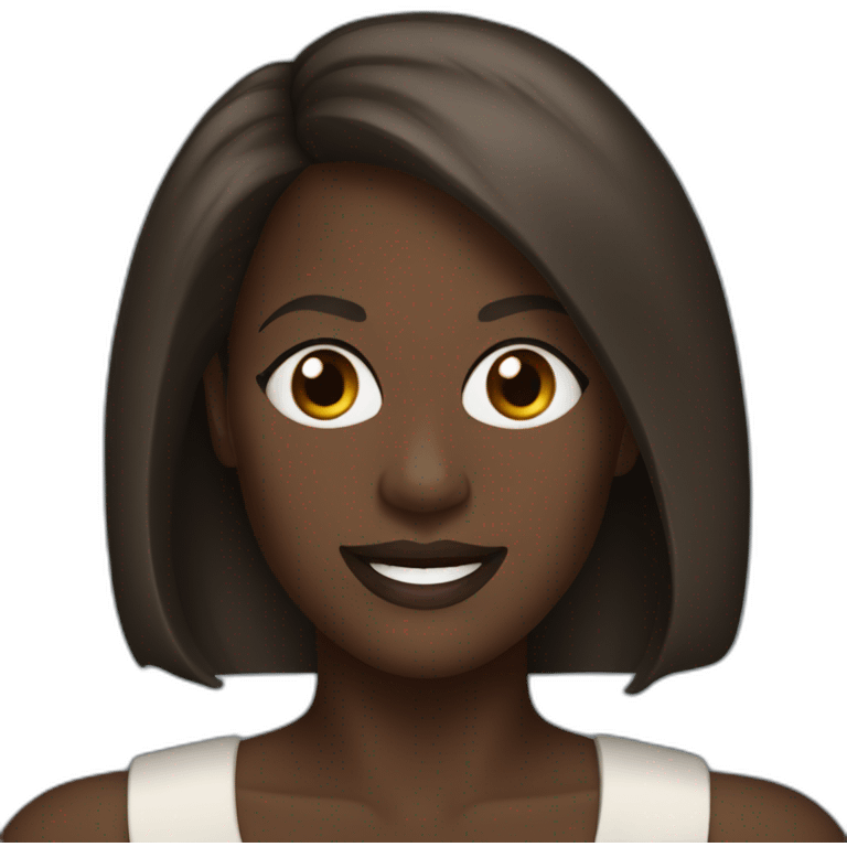 viola davis with long straight dark hair emoji