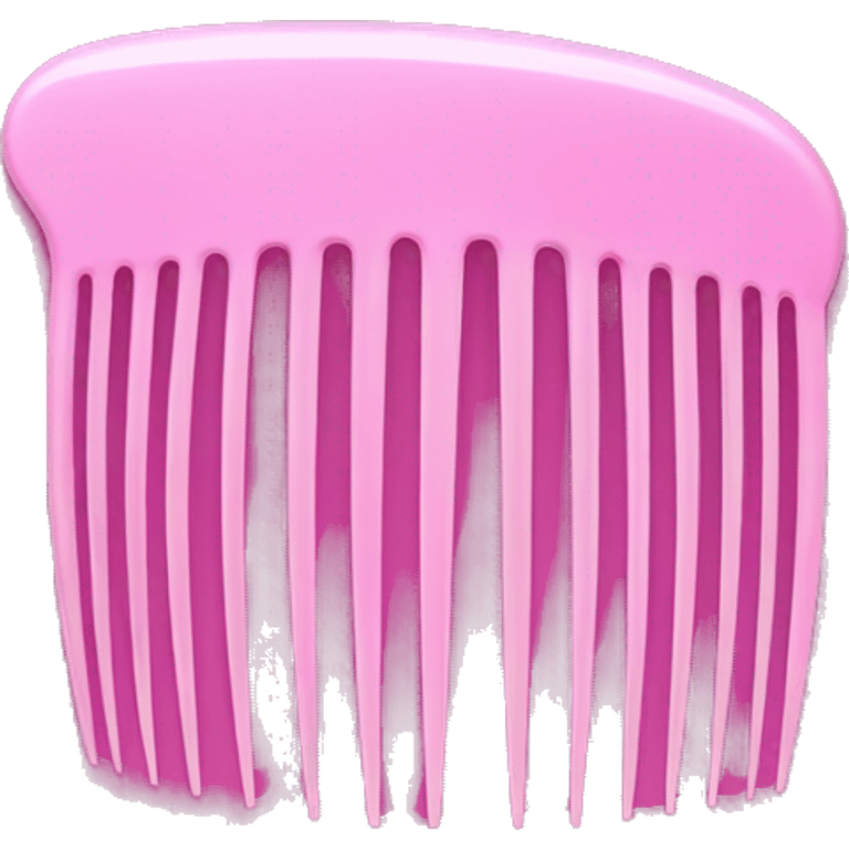 pink comb emoji